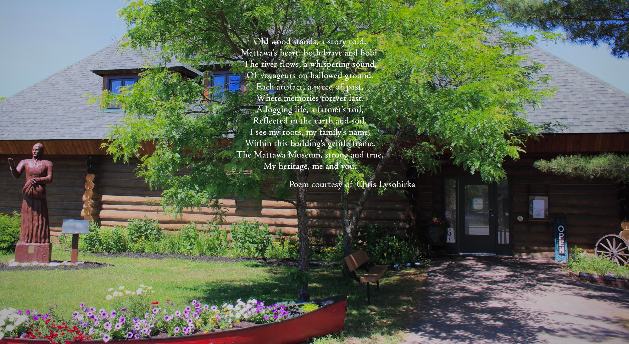 Museum Header Photo with Poem